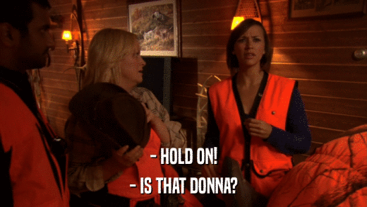 - HOLD ON! - IS THAT DONNA? 