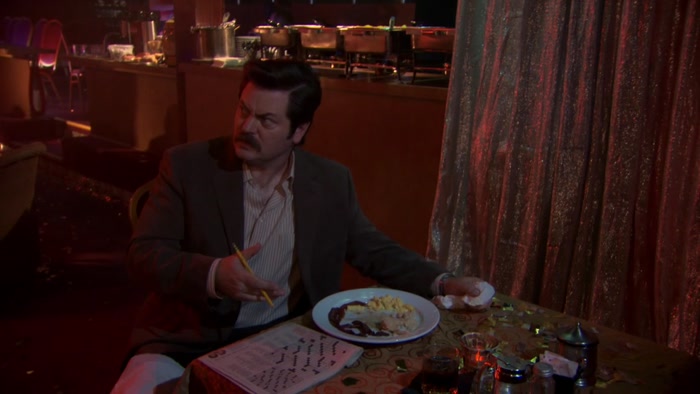 SWANSON! DID YOU TELL TOM THAT YOU WERE GONNA ASK OUT WENDY? 