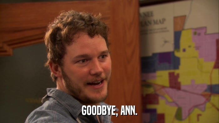 GOODBYE, ANN.  
