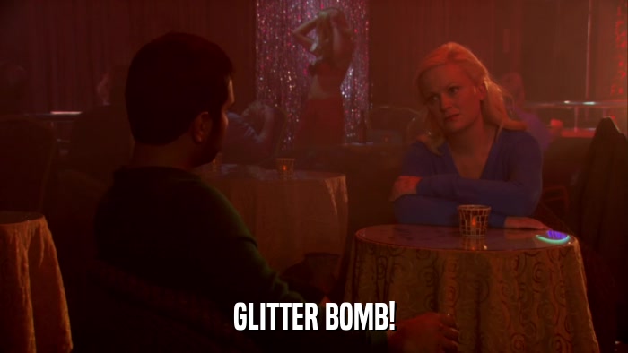 GLITTER BOMB!  