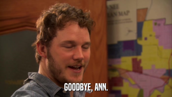 GOODBYE, ANN.  