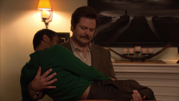 MY HUSBAND'S THE ONE THAT'S BEING CARRIED BY HIS BOSS. 