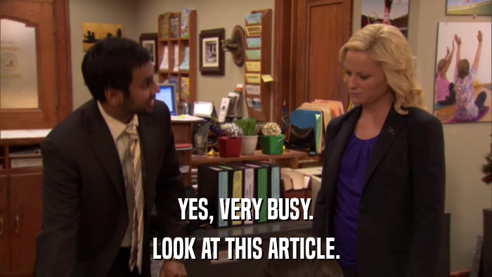 YES, VERY BUSY. LOOK AT THIS ARTICLE. 