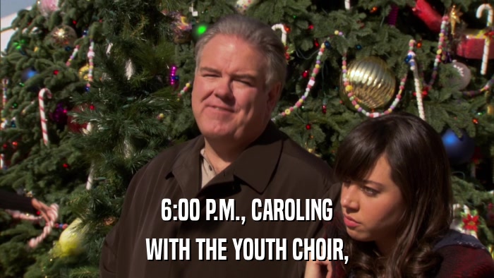 6:00 P.M., CAROLING WITH THE YOUTH CHOIR, 