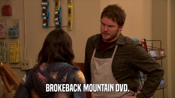 BROKEBACK MOUNTAIN DVD.  