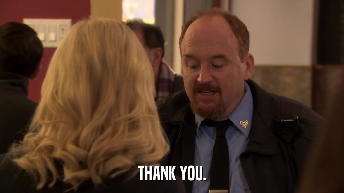 THANK YOU.  