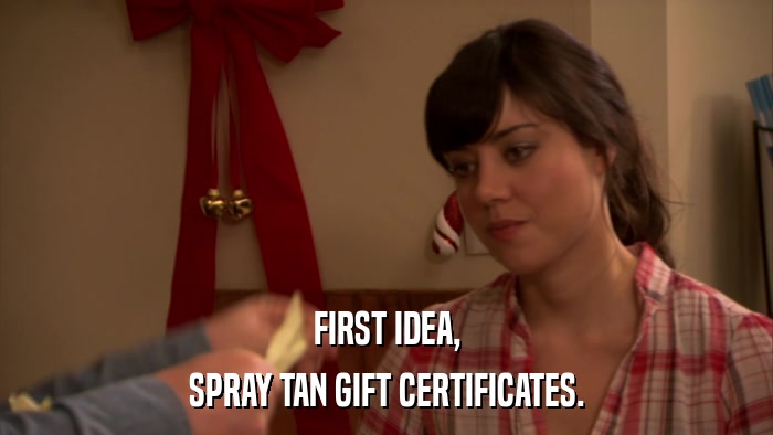 FIRST IDEA, SPRAY TAN GIFT CERTIFICATES. 
