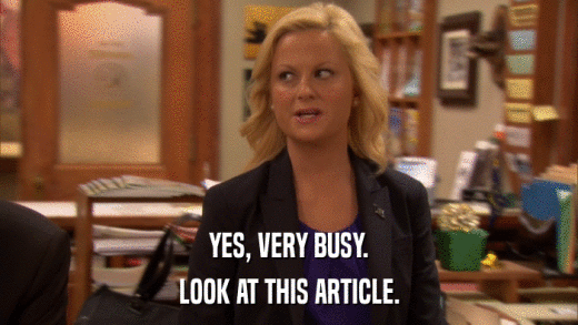 YES, VERY BUSY. LOOK AT THIS ARTICLE. 