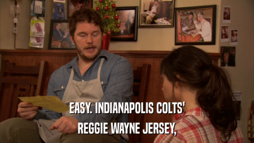 EASY. INDIANAPOLIS COLTS' REGGIE WAYNE JERSEY, 