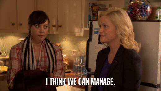 I THINK WE CAN MANAGE.  