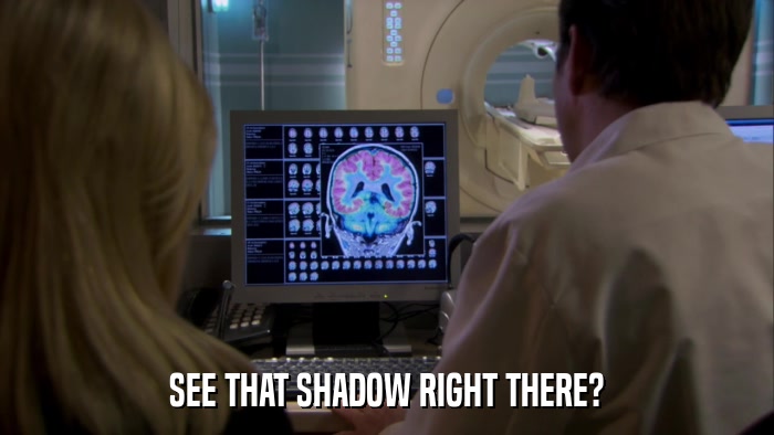 SEE THAT SHADOW RIGHT THERE?  