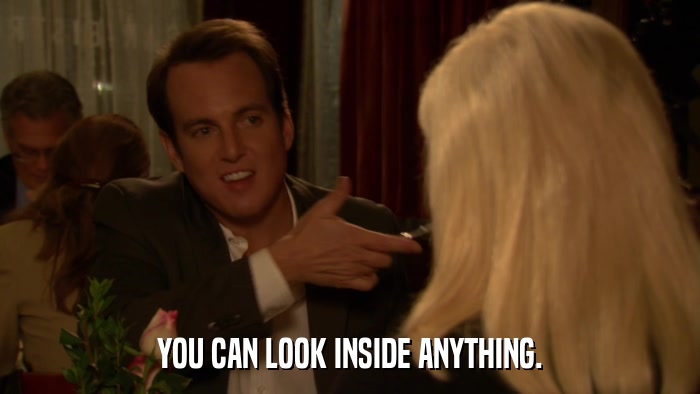 YOU CAN LOOK INSIDE ANYTHING.  