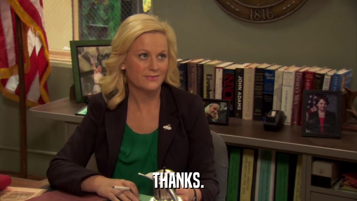 THANKS.  