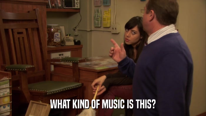 WHAT KIND OF MUSIC IS THIS?  