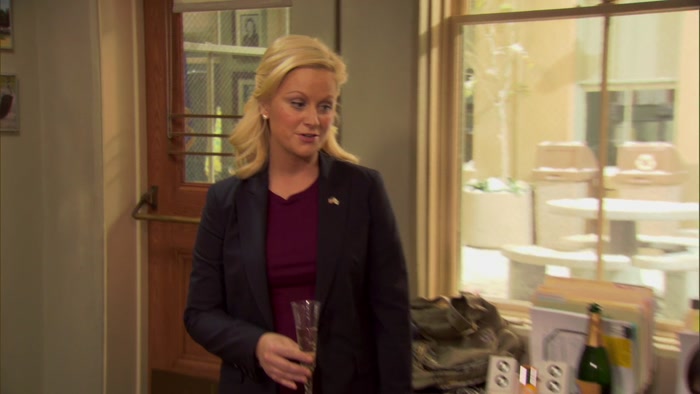 NOW, SHE'S OUR NEWEST EMPLOYEE. TO APRIL! 