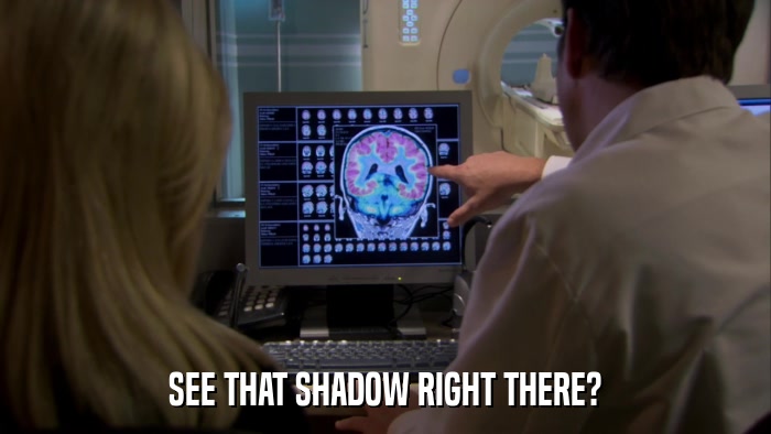 SEE THAT SHADOW RIGHT THERE?  