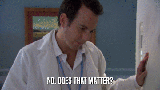 NO. DOES THAT MATTER?  