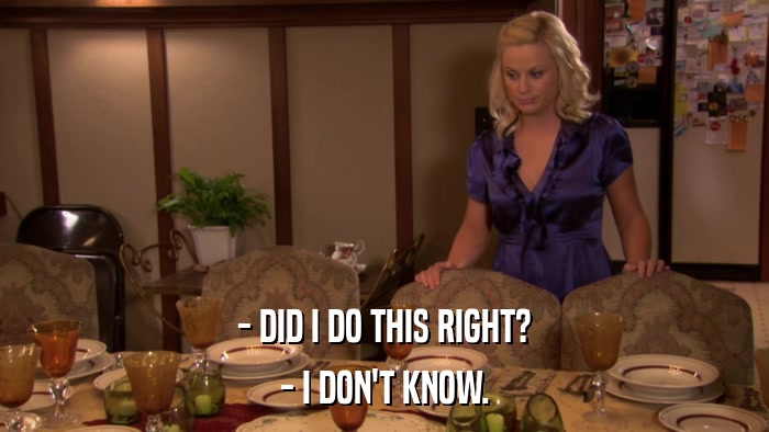 - DID I DO THIS RIGHT? - I DON'T KNOW. 