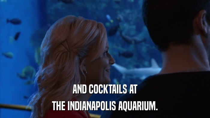 AND COCKTAILS AT THE INDIANAPOLIS AQUARIUM. 