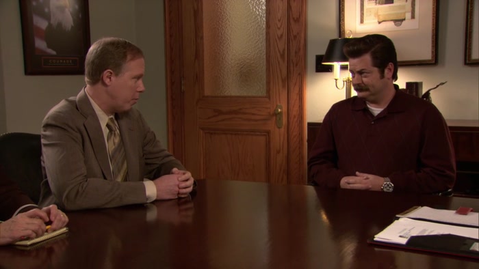 NO. I WOULDN'T HAVE. DID YOU HEAR LESLIE MAKE ANY PROMISES? 