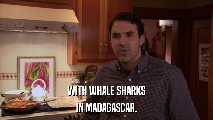 WITH WHALE SHARKS IN MADAGASCAR. 