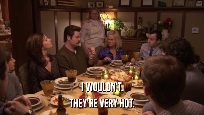 I WOULDN'T. THEY'RE VERY HOT. 
