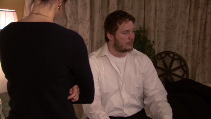 LESLIE'S BEING SUPER COOL TO ME, 