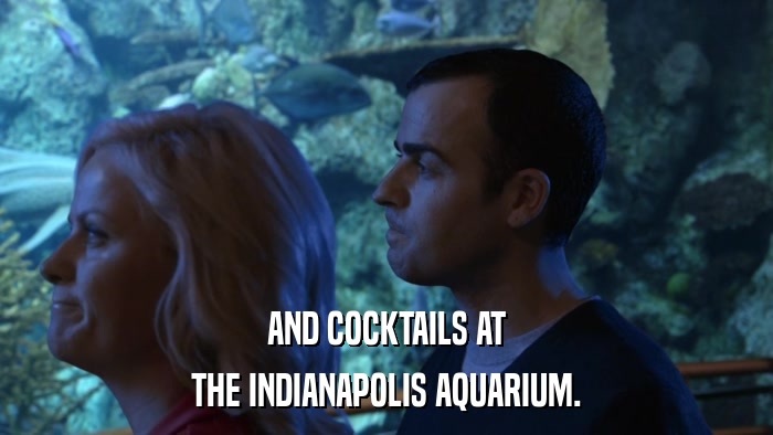 AND COCKTAILS AT THE INDIANAPOLIS AQUARIUM. 