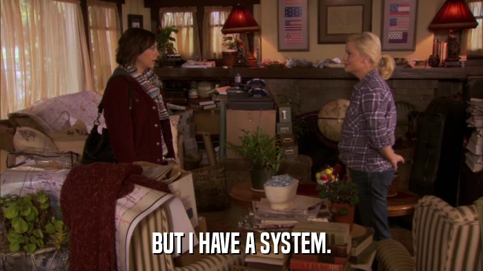 BUT I HAVE A SYSTEM.  