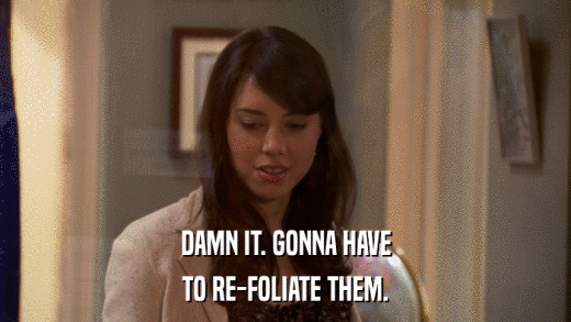 DAMN IT. GONNA HAVE TO RE-FOLIATE THEM. 
