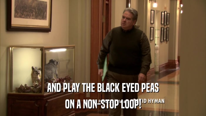 AND PLAY THE BLACK EYED PEAS ON A NON-STOP LOOP! 