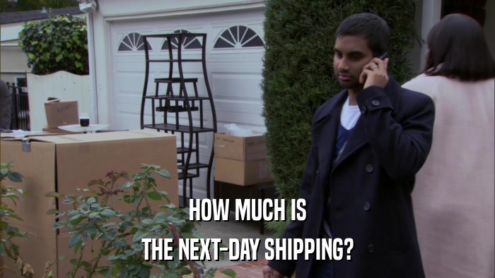 HOW MUCH IS THE NEXT-DAY SHIPPING? 