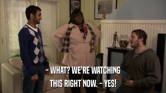 - WHAT? WE'RE WATCHING THIS RIGHT NOW. - YES! 