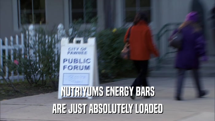 NUTRIYUMS ENERGY BARS ARE JUST ABSOLUTELY LOADED 