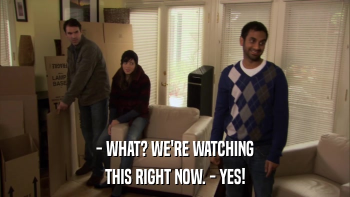 - WHAT? WE'RE WATCHING THIS RIGHT NOW. - YES! 