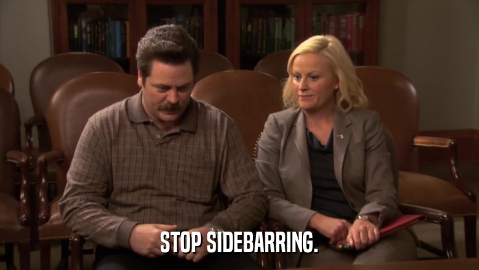STOP SIDEBARRING.  