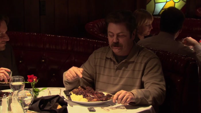 IT'S A 16-OUNCE T-BONE AND A 24-OUNCE PORTERHOUSE. 