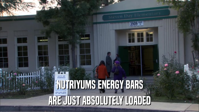 NUTRIYUMS ENERGY BARS ARE JUST ABSOLUTELY LOADED 