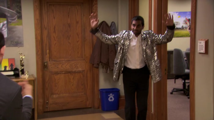 SEQUINS, MINUS THE GLOVES.  
