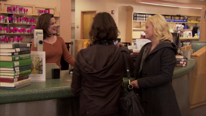 - HEY, MARCI. - LESLIE. 