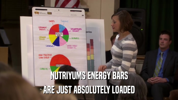 NUTRIYUMS ENERGY BARS ARE JUST ABSOLUTELY LOADED 