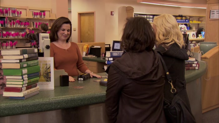 - HEY, MARCI. - LESLIE. 