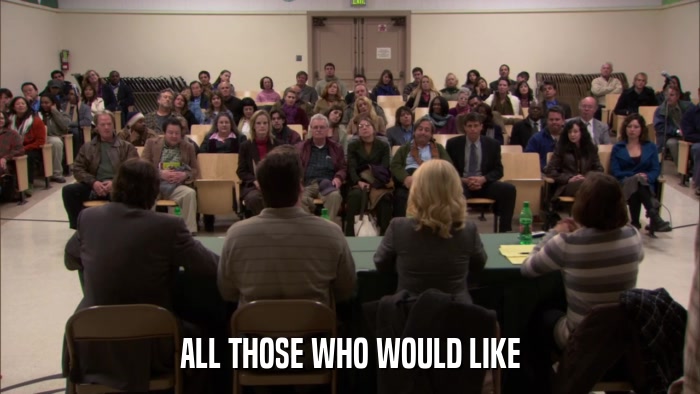 ALL THOSE WHO WOULD LIKE  