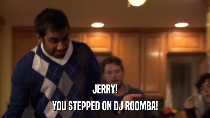 JERRY! YOU STEPPED ON DJ ROOMBA! 