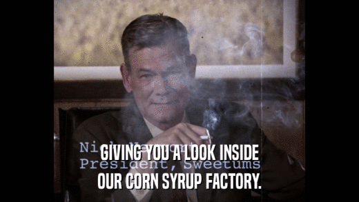 GIVING YOU A LOOK INSIDE OUR CORN SYRUP FACTORY. 