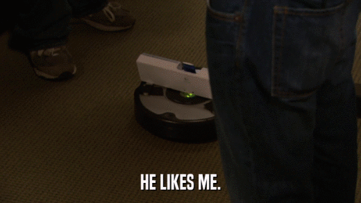 HE LIKES ME.  