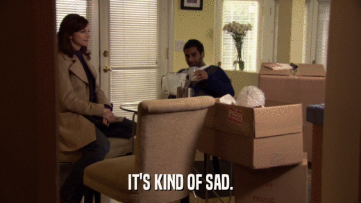 IT'S KIND OF SAD.  