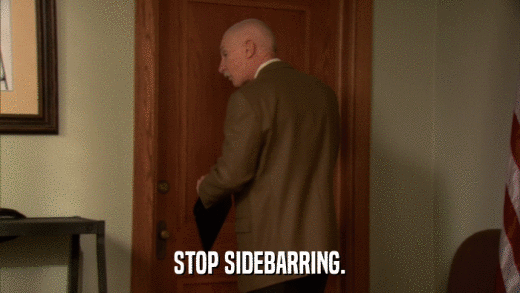 STOP SIDEBARRING.  