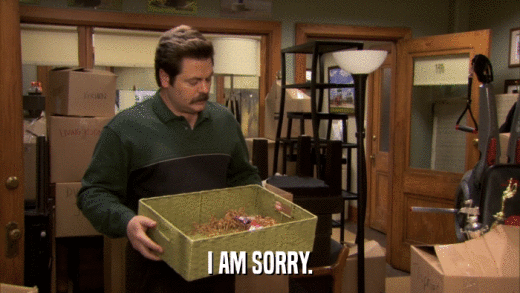 I AM SORRY.  