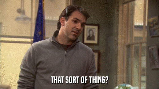 THAT SORT OF THING?  